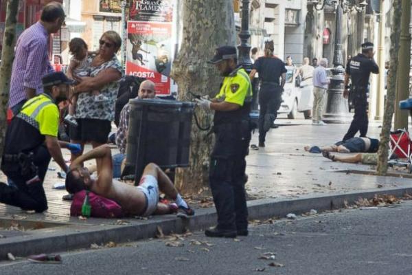 Lima Tersangka Teror Barcelona Ditembak Mati