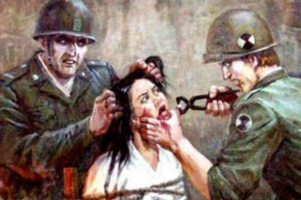 Amerika ditunjukkan menyiksa wanita Korut dengan melepaskan gigi seorang perempuan warga Korut 