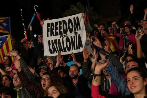 Pemimpin Catalunya Proklamasikan Kemerdekaan
