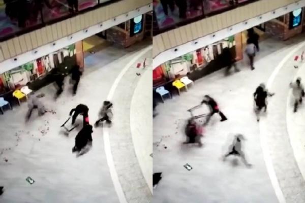 Pria Mengamuk Bersenjata Tajam, Mall Beijing Berceceran Darah,