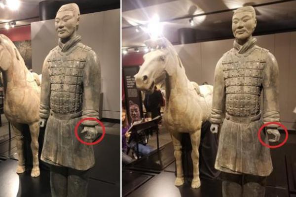 China Minta AS Bayar Kompensasi Kerusakan Patung Prajurit Kuno