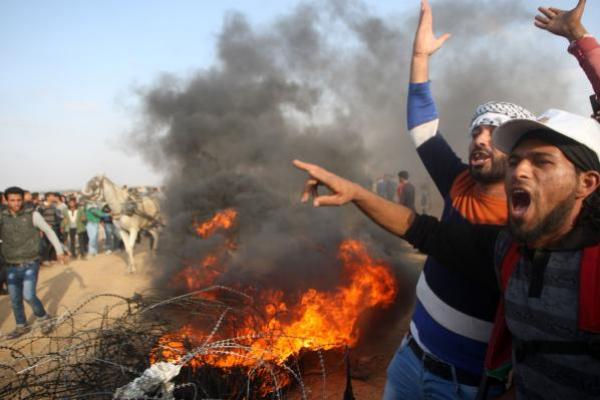 Ratusan Warga Palestina Terluka di Perbatasan Gaza