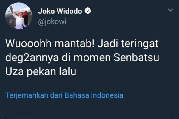 Heboh, Akun Twitter Jokowi Ngetweet JKT48