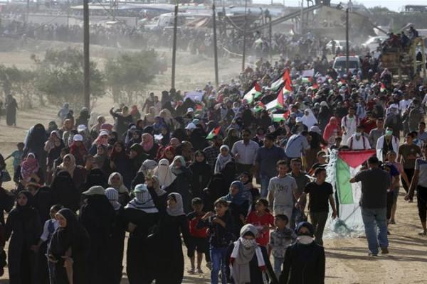 Pasukan Israel Tembaki Demonstran Perempuan di Jalur Gaza, 134 Cedera