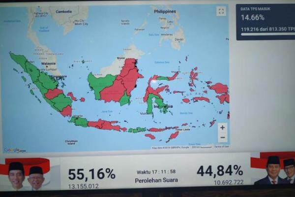 TKN Paslon Jokowi-KMA Ungkap Perolehan Suara Sementara