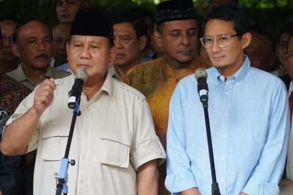Tolak Rekapitulasi Pilpres 2019, Prabowo-Sandi Tempuh Jalur Hukum
