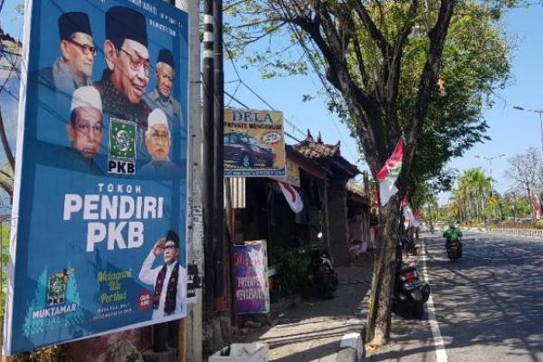 Jelang Mukhtamar, Bendera dan Atribut PKB Mulai Menghiasi Nusa Dua Bali