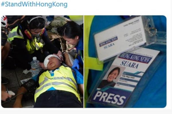 Jurnalis Asal Indonesia Terkena Tembakan di Hong Kong