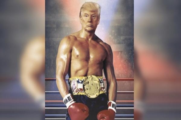 Trump Unggah Foto Editan Dirinya Menyerupai Petinju