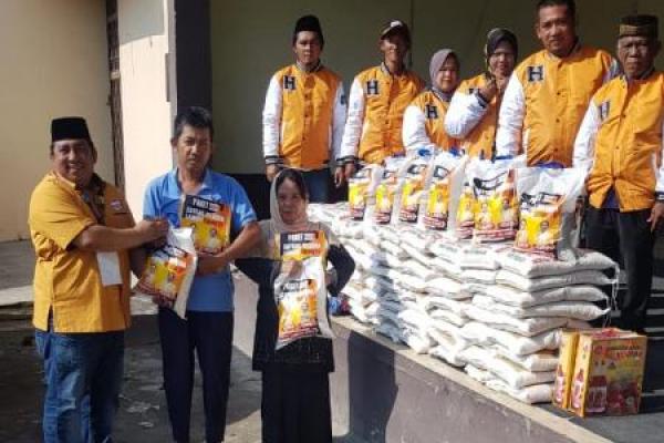 Relawan DPP Hanura Berikan 1.500 Paket Sembako