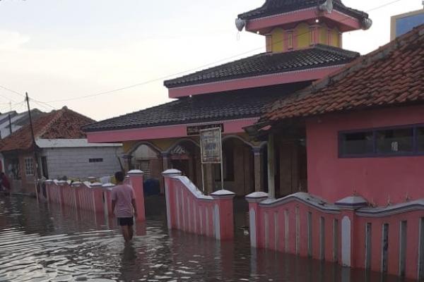 Banjir Rob Lumpuhkan Eretan, Warga: Pemerintah Tolong, Kami Sangat Menderita
