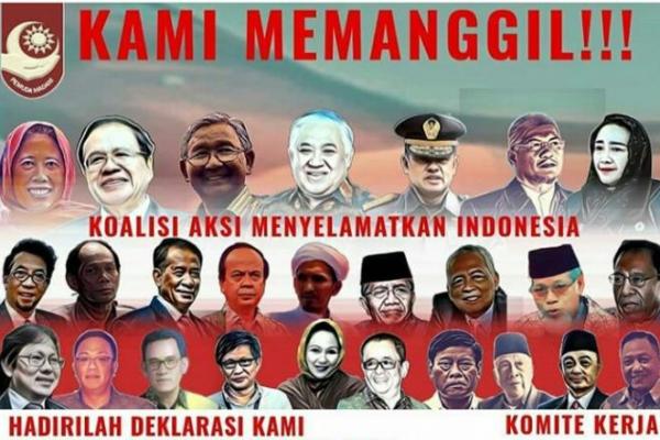 Deklarasi KAMI Banjir Tokoh, Termasuk Mantan Panglima TNI dan KSAD Gatot Nurmantyo