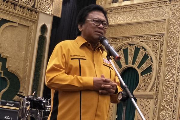 Musyawarah Nasional (Munas) Partai Hanura kembali menetapkan Oesman Sapta Odang (OSO) sebagai ketua umum (Ketum) periode 2019-2024.