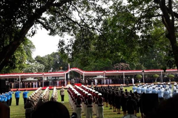 Presiden RI Joko Widodo memimpin upacara Hari Kesaktian Pancasila 1 Oktober 2018 di Monumen Lubang Buaya, Jakarta Timur, pada Senin (1/10) pagi.