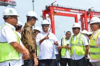 Menhub Tinjau Progres Pembangunan Terminal Peti Kemas Pelabuhan Belawan