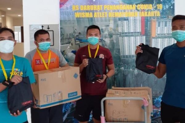 RS Darurat Cortona di Kemayoran Jakarta, kembali mendapatkan bantuan untuk tim medis yang menangani pasien