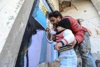 Begini Cara Seniman Grafiti Suriah Beri Penghormatan kepada Maradona
