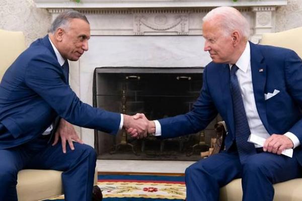 Biden dan Kadhimi bertemu di Ruang Oval untuk pembicaraan tatap muka pertama mereka sebagai bagian dari dialog strategis antara Amerika Serikat dan Irak.