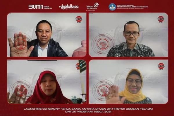 Hal ini disampaikan plt. Dirjen Diktiristek Nizam saat Launching Ceremony kerja sama antara Ditjen Diktiristek dengan PT Telkom Indonesia untuk Program TeSCA 2021 pada Senin (15/11) lalu.