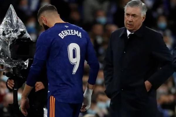 Benzema dikabarkan mengalami cedera otot, dan berpeluang absen dalam laga El Real kontra Inter Milan dan Atletico Madrid, yang bakal berlangsung pekan depan.