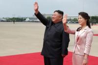 Pertama Kalinya Istri Kim Jong Un Muncul di Hadapan Publik