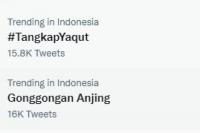 Tagar #TangkapYaqut Trending Topik, Netizen: Penista Agama!