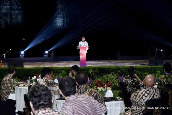 Pidato tentang keragaman di Candi Prambanan pada acara G20 Indonesia