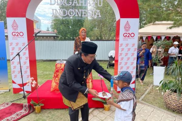 Kemeriahan Perayaan HUT ke-77 Republik Indonesia di Kazakhstan